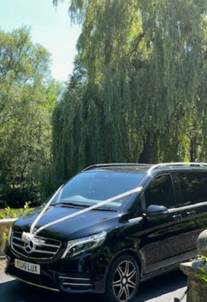 Luxury V Class Mercedes for bridesmaids/ groom party