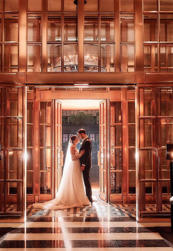 Bride and Groom at The Rosewood Wedding London by Stuart Wood