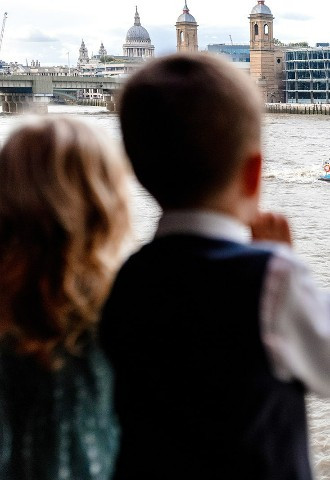 Junior Guests enjoying the view of St Pauls 