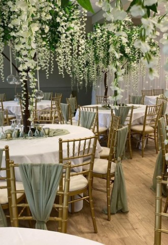 Foliage wedding breakfast