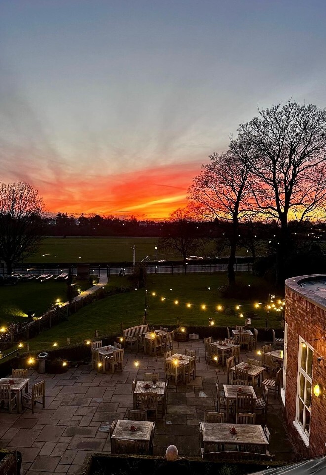 Sunset View fro the Architect Chester Wedding Venue in Cheshire.