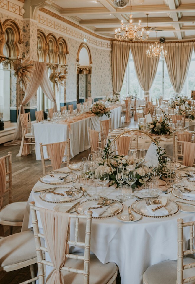 Wedding Breakfast Set Up