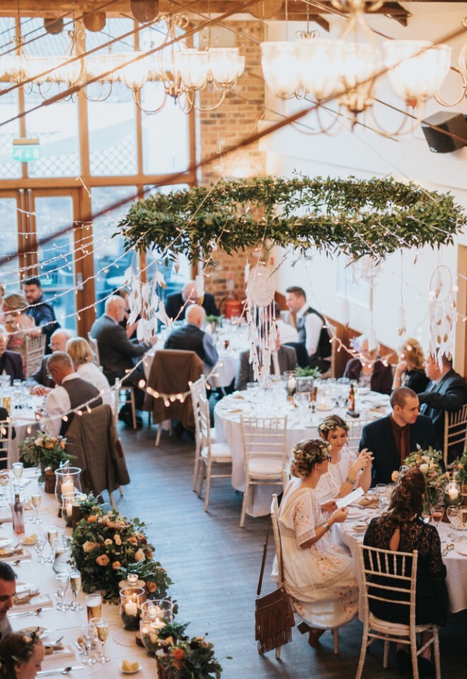 wedding breakfast in the Fenby room at Hall Farm Hotel Ashby cum Fenby