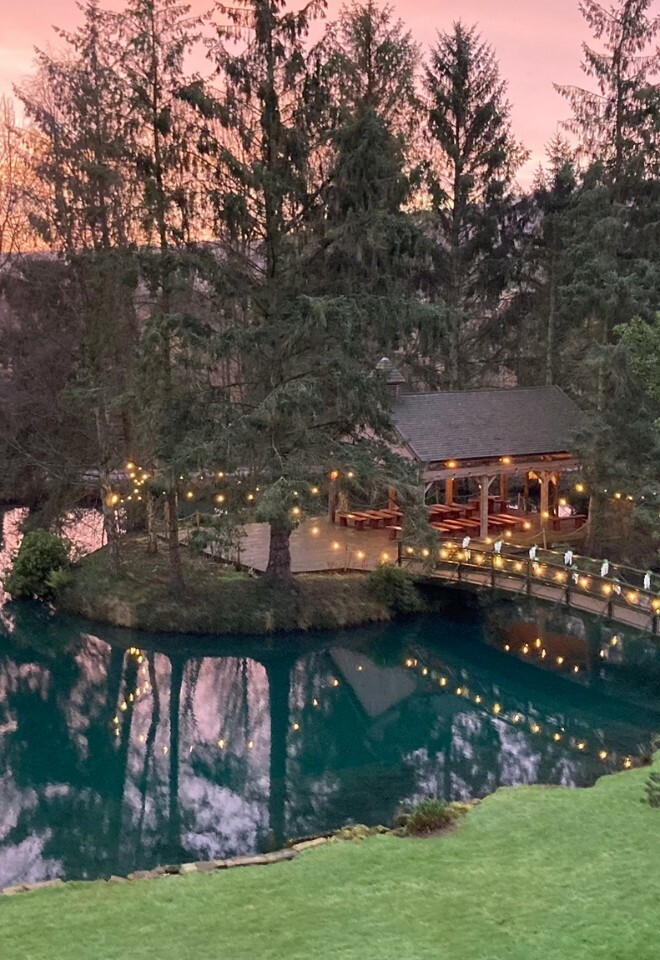 Sunset shot of outdoor space