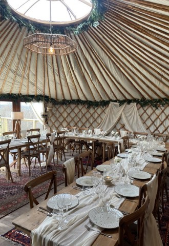 25ft event yurt, eavestone lake