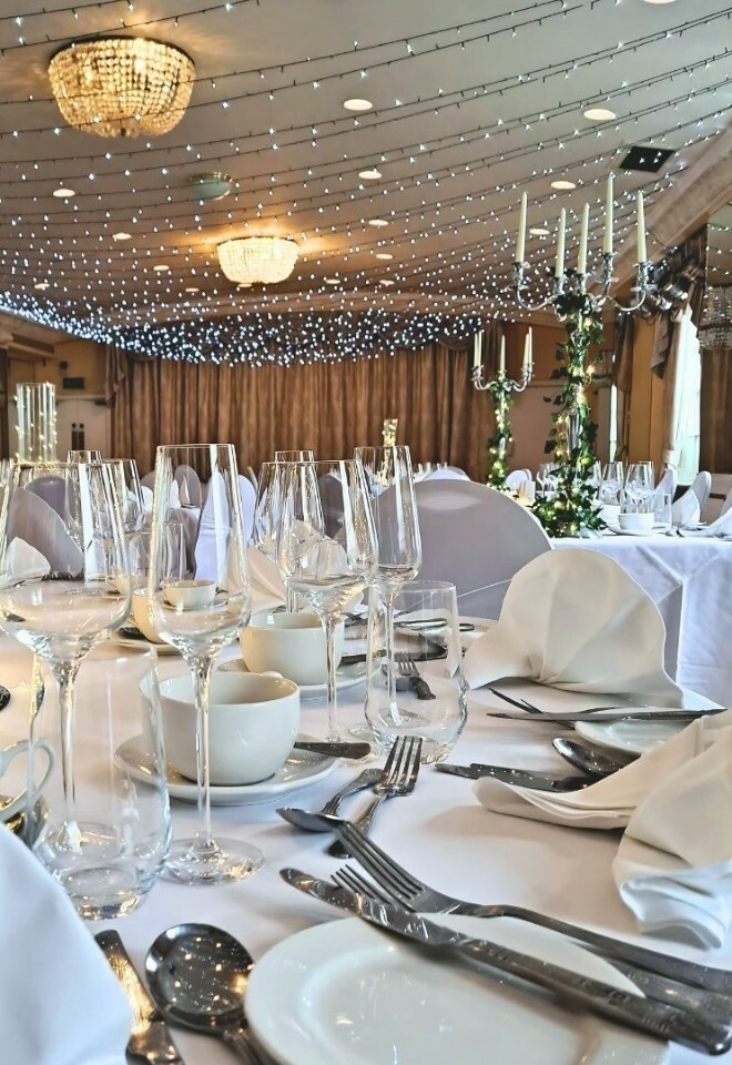 wedding breakfast setting