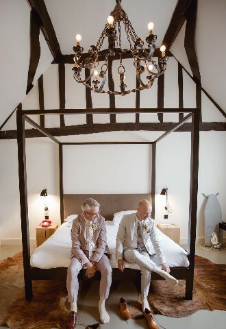 Grooms Getting Ready at Kings Chapel Wedding Venue Buckinghamshire