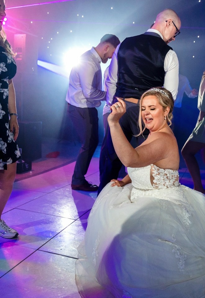Bride Dancing at Wedding in Coleshill Amersham