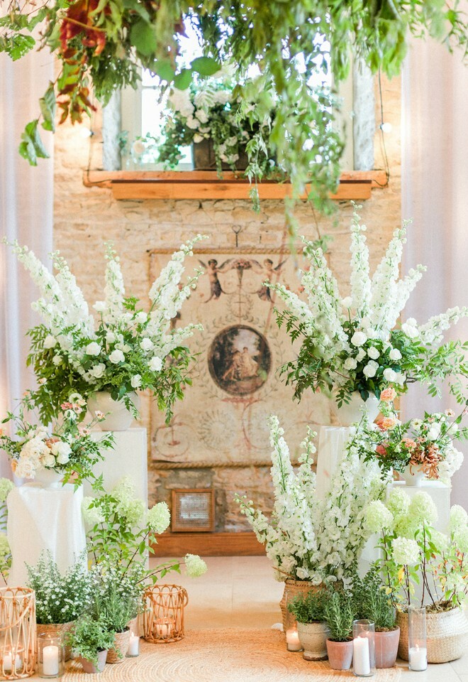 Tuscan dream ceremony setting at Merriscourt