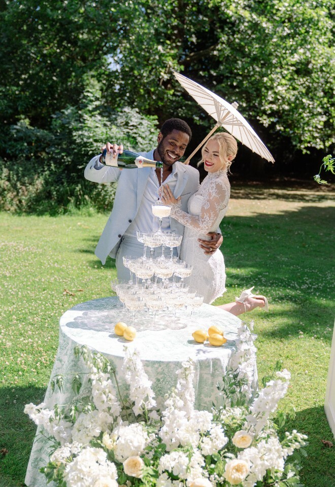 Histon Manor Champagne Tower