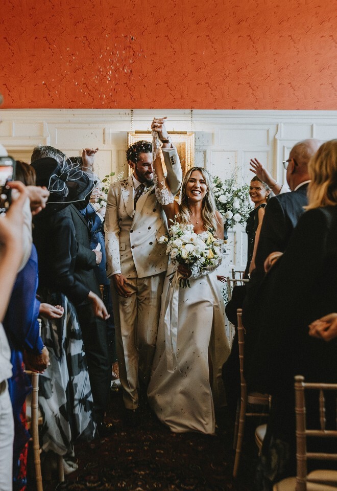 Indoor wedding ceremony