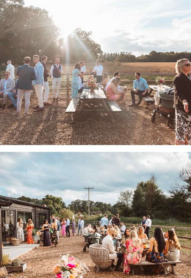 Guests Enjoying Outside Space