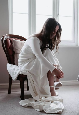 Bride at Melville Castle - a castle wedding venue near Edinburgh