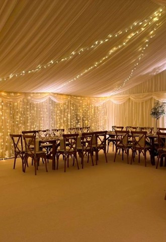 LED Pea Lights to Roof and Wall