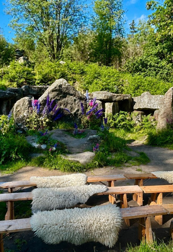 Druids Temple Wedding Ceremony Set Up