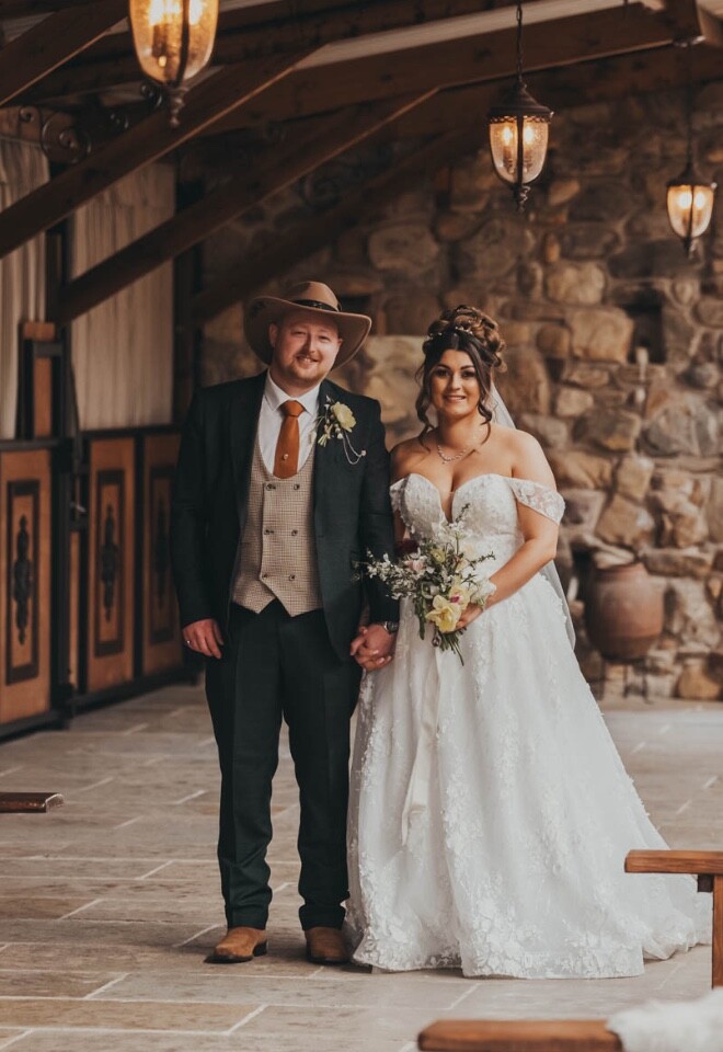 Yellowstone cowboy themed wedding at The Willow Marsh Farm