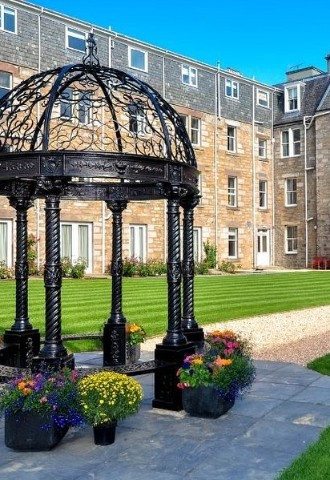 Exterior building and grounds at The Fishers Hotel Wedding Venue