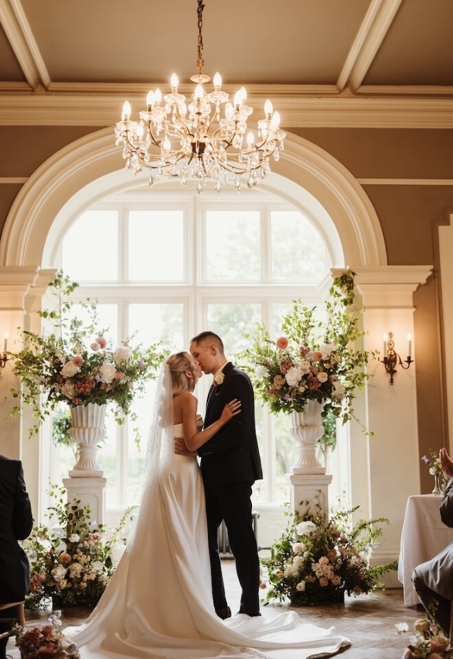 A Happy Couple, married at Glewstone Court in Herefordshire