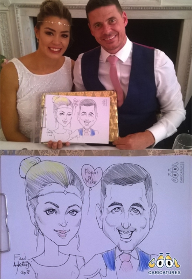 Wedding Caricaturist Knightsbridge London
