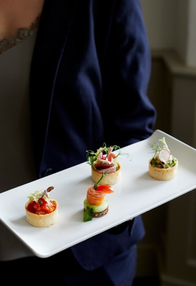 Canapes at burnham beeches wedding venue and hotel
