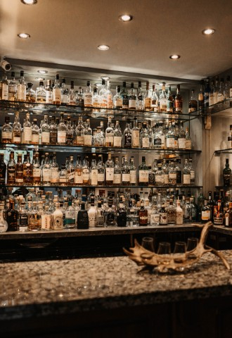 The Liberator Bar with its famous collection of whiskies