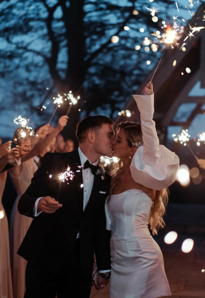 Sparkler Picture in front of The Pavilion