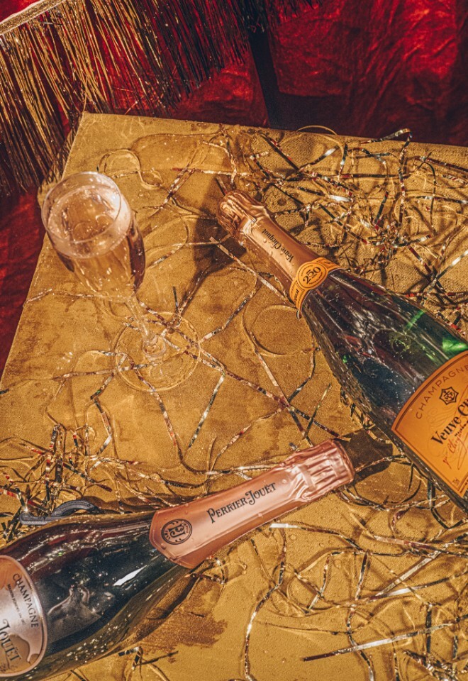 EMPTY BOTTLES AND TINSEL