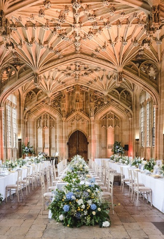 Flowers by Kirsty Tablecentre Flowers Bodleian Library Oxford