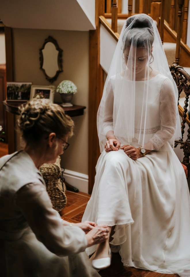 Susie Grist Couture Bespoke Dress & Veil