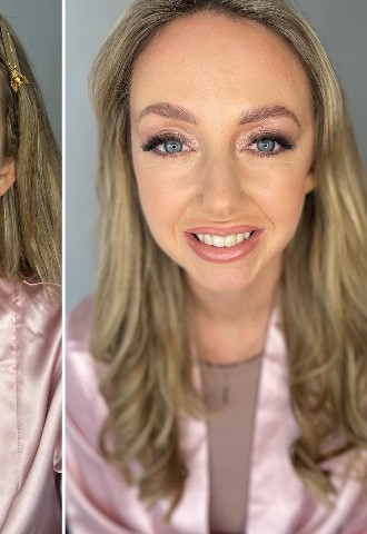Soft glam bridesmaid makeup 