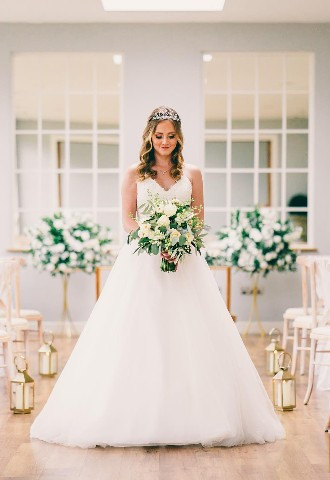 Posy and Pearl Bridal Boutique Bride walking down Aisle
