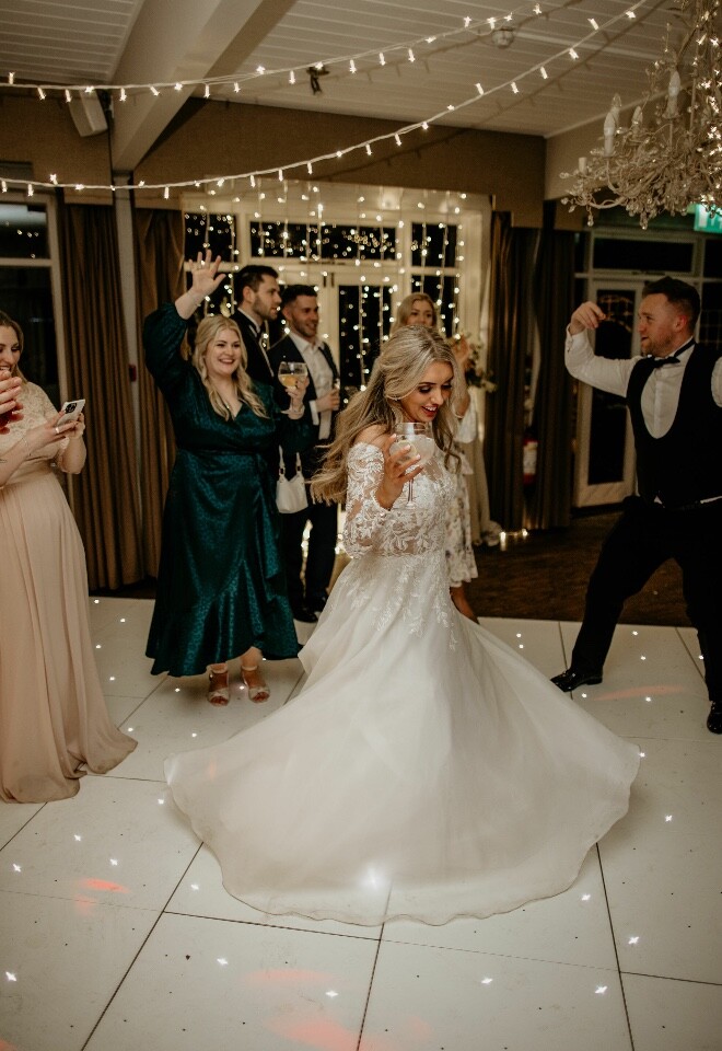 Bride dancing 