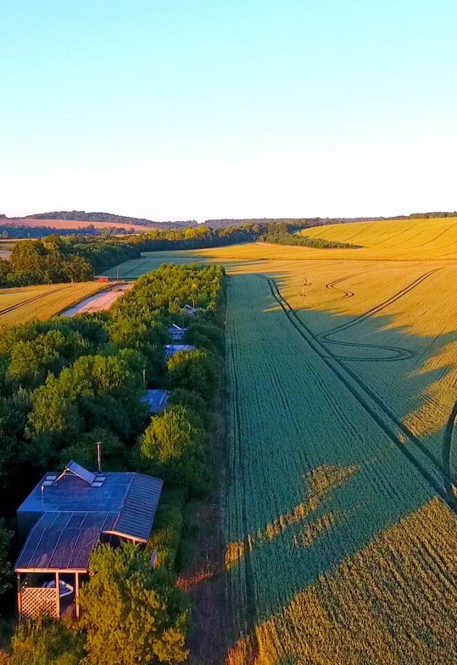 The Chilterns View Open Field Top View