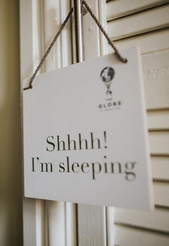 Do not Disturb sign at The Globe, Warwickshire