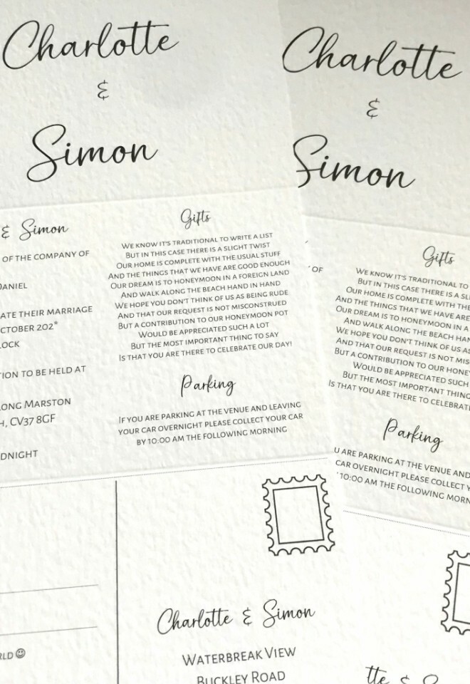 Elegance Concertina Wedding Invitations