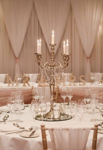 The grand hotel sunderland wedding breakfast setting