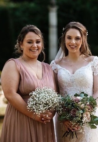 Soft Glam Bridal Makeup, Italian Villa, Compton Acres, Poole, Bride and Bridesmaid  