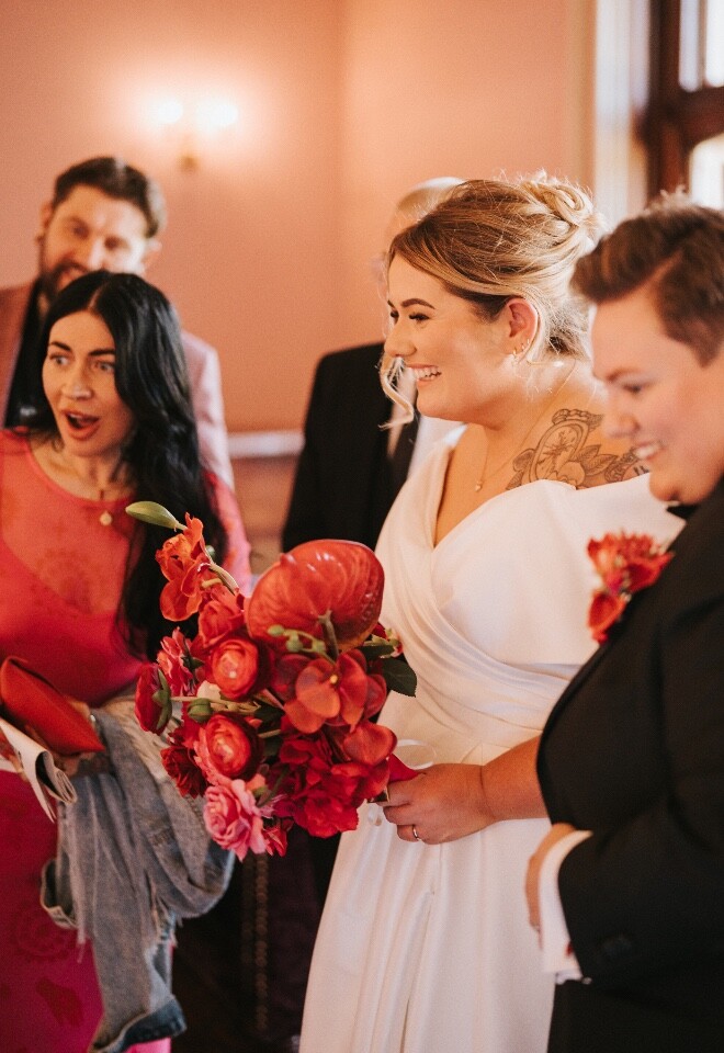 Happy Couple and Guests