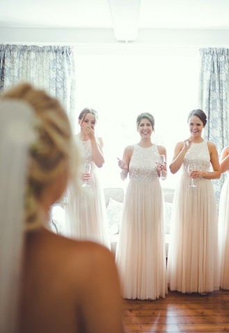 first glance at the bride - Berkeley Castle Weddings
