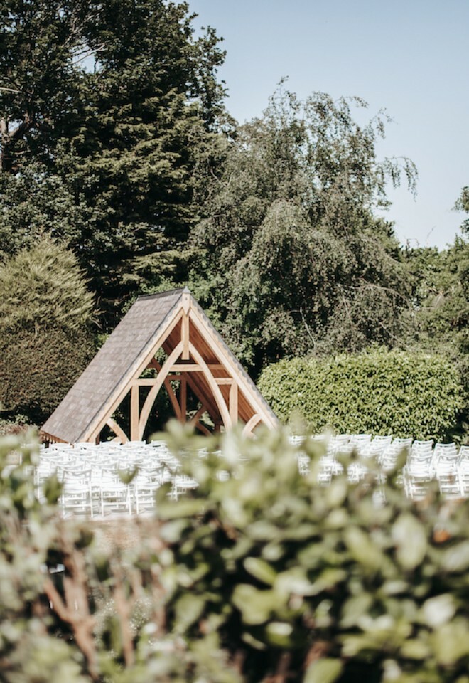 Outdoor ceremony set up