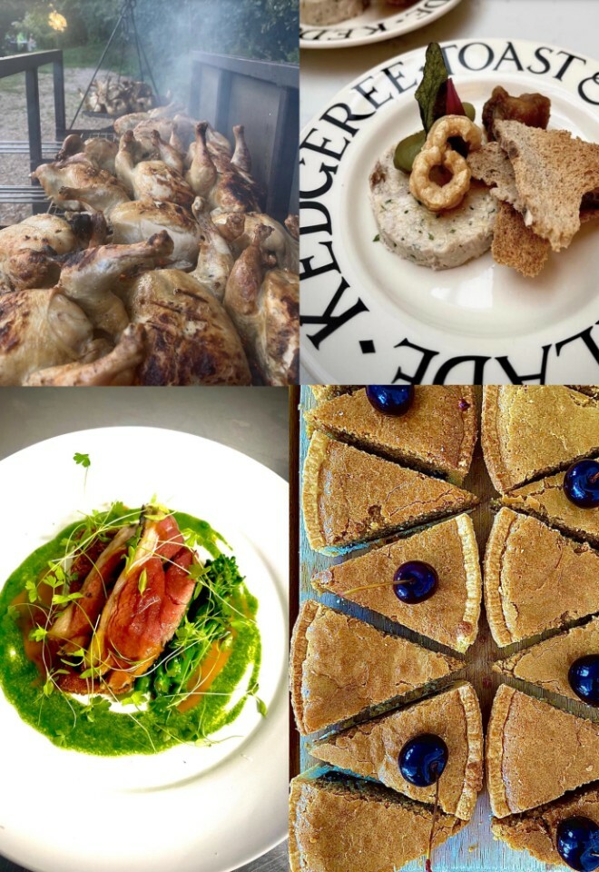 delicious wedding food from peach and pudding catering oxfordshire & cotswolds