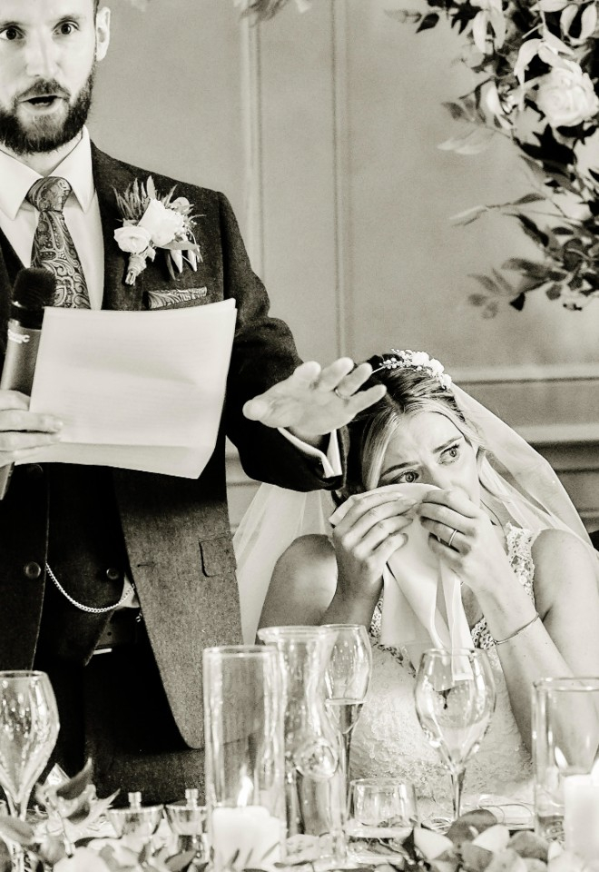 Groom speech has bride and father in tears at Derbyshire wedding by Stuart Wood