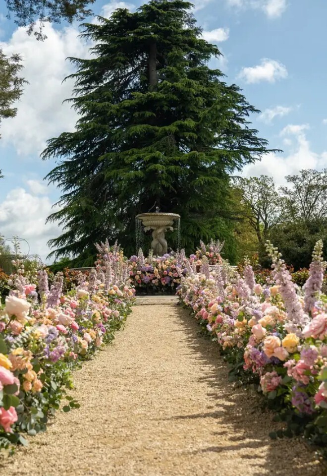 A breathtaking floral meadow.