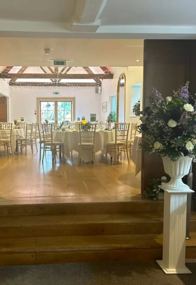 wedding reception room at Cotswold House Hotel, Chipping Campden