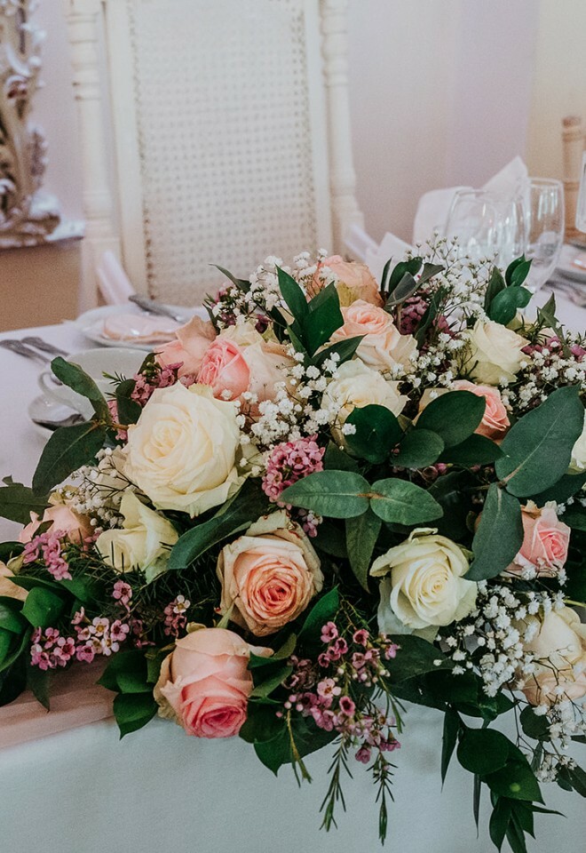 Flower Arrangements are included in our Wedding Packages