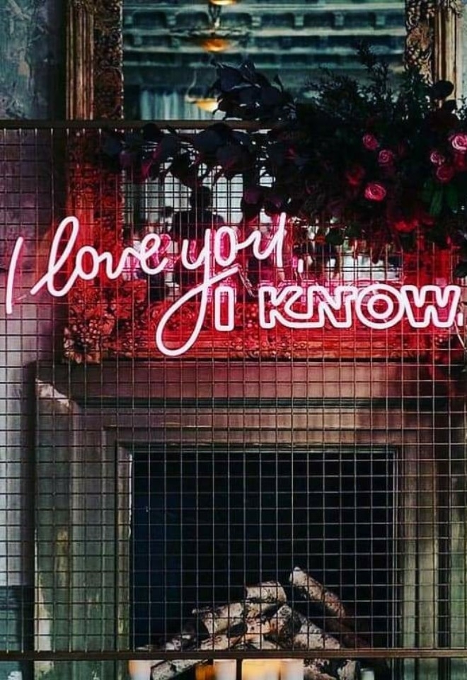 neon sign for wedding