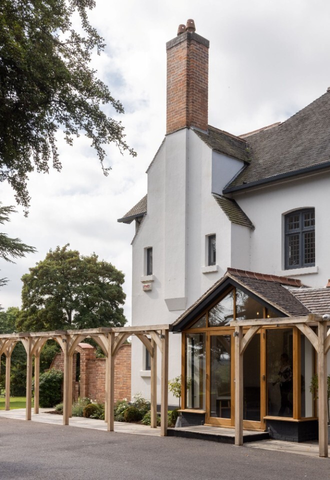 The house and grounds at a Warwickshire wedding venue