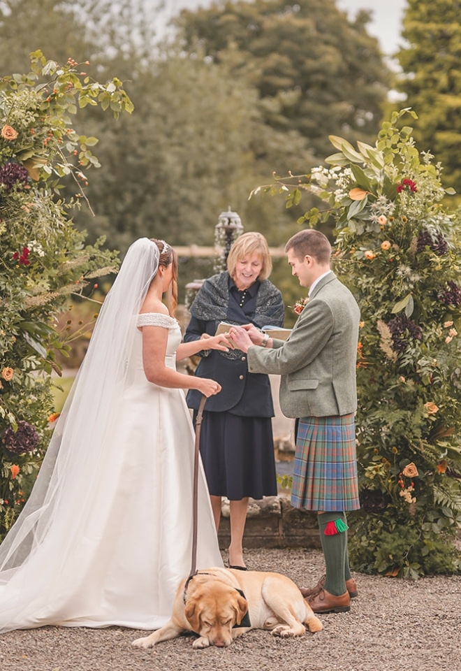 Outdoor ceremony, Dog friendly, Castle wedding
