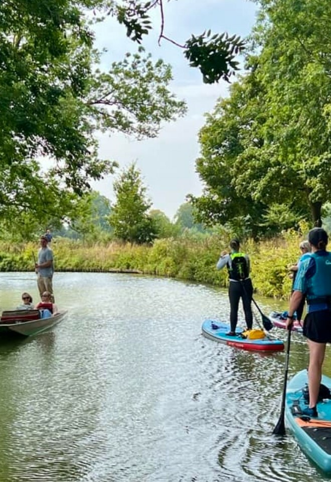 Oxford paddleboarding and punt