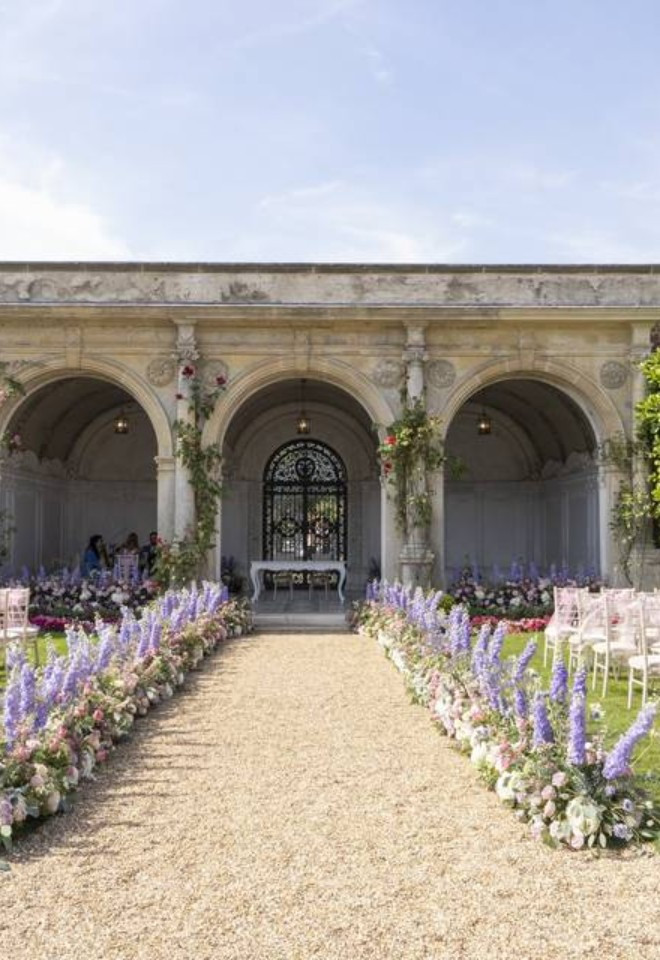 Spring Outside Wedding at North Mymms Park in Hatfield, Hertfordshire